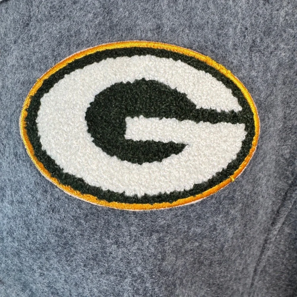 Little‎ Earth Womens Green Bay Packers OS Grey Lace-Up Hooded Poncho NFL Gameday